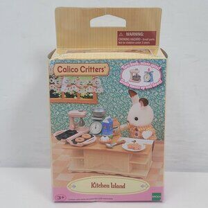 Calico Critters Kitchen Island Set With Accessories USED